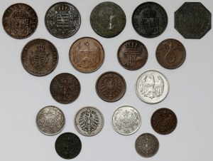 Niemcy, MIX monet XIX-XX wiek (18szt)