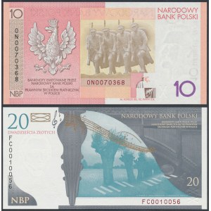Banknoty kolekcjonerskie - J. Piłsudski i F. Chopin (2szt)