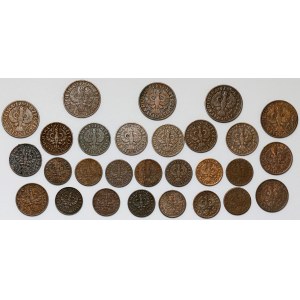 1-5 groszy 1923-1936, zestaw (28szt)
