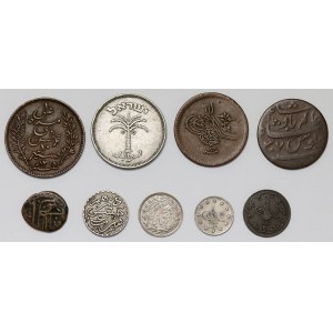 Turcja, Bliski Wschód, zestaw monet (9szt)
