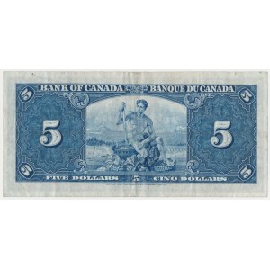 Canada, 5 Dollars 1937