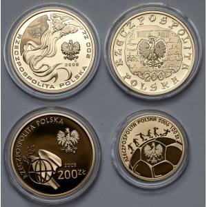 100 und 3x 200 PLN 2005-2008 - Satz (4 Stck.)