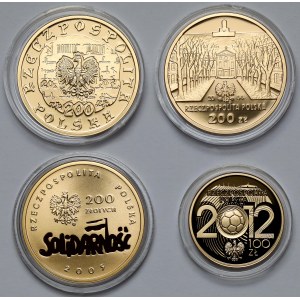 100 i 3x 200 zł 2004-2012 - zestaw (4szt)