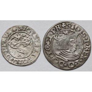 Zikmund I. Starý, Shelly 1529 a Grosz 1535 - sada (2ks)