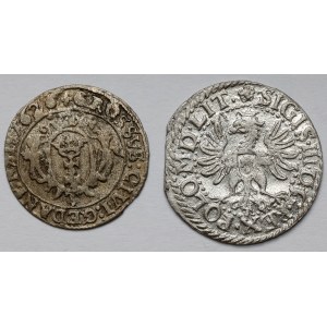 Zygmunt III Waza, Grosz Wilno i Gdańsk - zestaw (2szt)