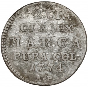 Poniatowski, polovičný zlatník 1774 AP