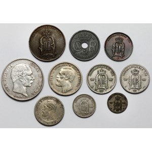 Skandynawia, zestaw monet (10szt)