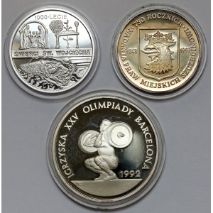 10-200.000 złotych 1991-1997, zestaw (3szt)