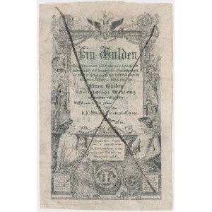 Österreich, 1 Gulden 1866 - entwertet