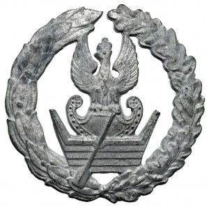 Nedokončený prvok pamätného odznaku Vojvodského vojenského štábu (WSzW) v Lodži
