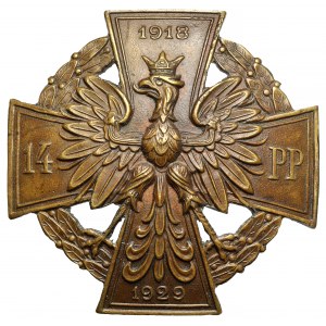 Abzeichen, 14. Infanterieregiment - sekundäre Ausführung vorgefertigt