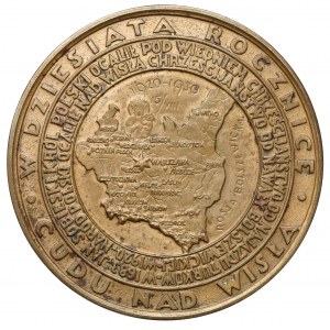 Medal, 10. Rocznica Cudu nad Wisłą / papież Pius XI 1930
