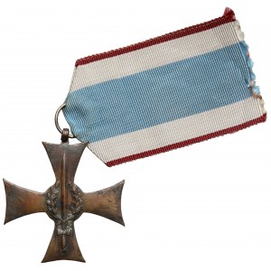 Odznaka pamiątkowa Krzyż na śląskiej wstędze waleczności i zasługi