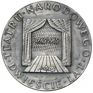 Medaila, Boguslawski / 200. výročie Národného divadla 1965