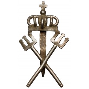 Pin - Dreizack unter der Krone (39 x 22,5 mm.)
