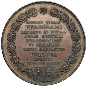 Medal, Robert Cutlar Fergusson - obrońca sprawy polskiej 1832