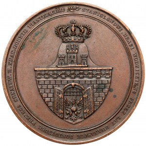 Medaila, zákonodarná komora v mene krakovského ľudu grófovi Stanisławovi Wodzickému 1833