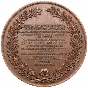 Medal, Legislative Chamber on behalf of the People of Krakow to Stanislaw hr. Wodzicki 1833