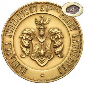 Medal ZŁOTO 1910 - Pamiątka Jubileuszu 50-lecia Pracy Zawodowej