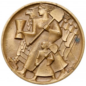 Medaille, Errichtung des Hügels von Jozef Pilsudski Krakau 1936