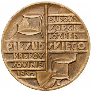 Medaille, Errichtung des Hügels von Jozef Pilsudski Krakau 1936