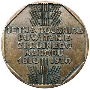 Medaila, 100. výročie novembrového povstania 1930 (Repeta/Wabiński)