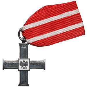 PRL, Krzyż za udział w Wojnie 1918-1921 - wykonanie z lat 80-tych na wzór niezrealizowanego, przedwojennego projektu