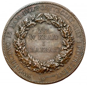 Medal, Adam hrabia Potocki 1872