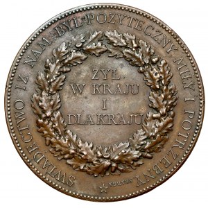 Medal, Adam Count Potocki 1872