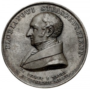 Litinový odlitek medaile - Florian Straszewski 1838