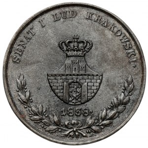 Odlew w żeliwie medalu - Florian Straszewski 1838