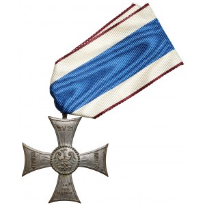 Commemorative badge Cross on the Silesian Ribbon of Valor and Merit.