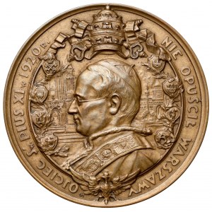 Medaila, 10. výročie zázraku na Visle / Pápež Pius XI. 1930