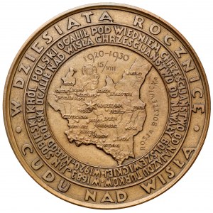 Medal, 10. rocznica Cudu nad Wisłą / papież Pius XI 1930