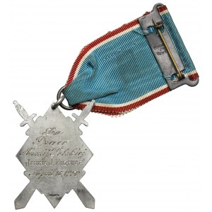 Haller's Swords badge - with engraved dedication 1950