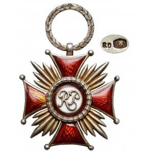 II RP, Stříbrný kříž za zásluhy - S. Owczarski - ve stříbře