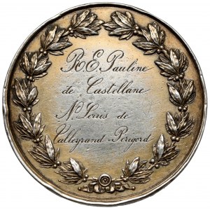 Medaile, vévodkyně ze Zaganu Pauline Rachel Elisabeth de Talleyrand-Pèrigord 1861