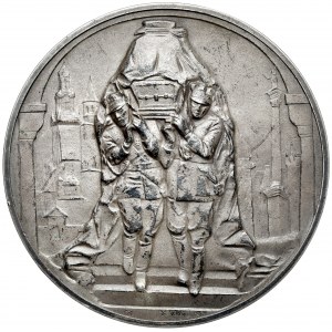 Medaile, Jozef Pilsudski, výročí úmrtí 1936 - stříbrná - RARE