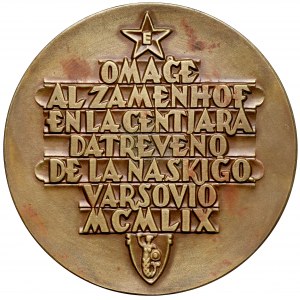 Medaile, Ludvík Zamenhof 1959