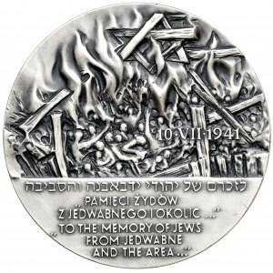 Medaila, Radziłów Wąsosz Jedwabne Jewish Memorial Silver 2001