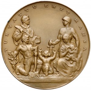 Finsko, medaile C. G. Mannerheim 75 vuotta (1867-1942)