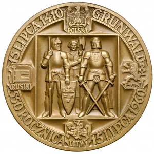 Medaille, 550. Jahrestag der Schlacht von Grunwald 1960