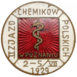 Badge, 2nd Congress of Polish Chemists 1929