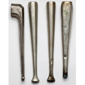 Silver, Poland, Fifki and Tobacco Pipe - set (4pcs)