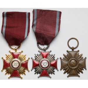 Krzyże Zasługi - zestaw (3szt)