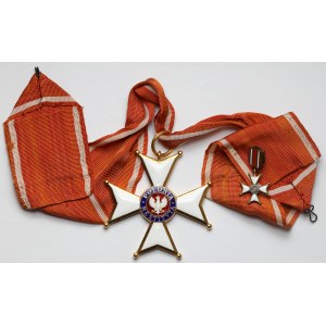 PRL, Order of Polonia Restituta cl.II/III + miniature