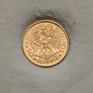 10 Zloty 1925 Chrobry in Schachtel POLNISCHE GOLDMÜNZEN aus der Epoche