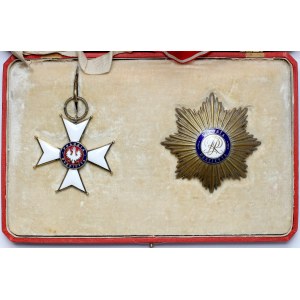 II RP, Orden der Polonia Restituta Kl.II mit Stern - in einer Schachtel