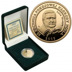 GOLD 700 Gdansk Thaler 2008 Lech Walesa