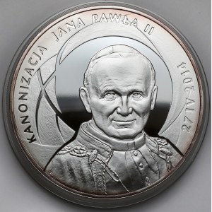 500 złotych 2014 Kanonizacja Jana Pawła II - 1 kg Ag.999